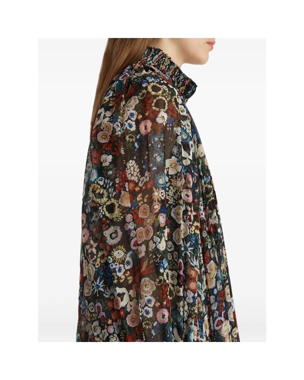 Khaite Black Edgar Floral-Print Maxi Dress