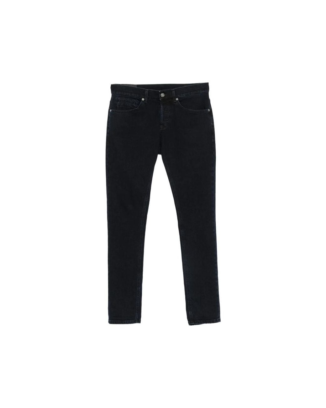 Dondup Black Slim-Fit Five-Pocket Jeans for men