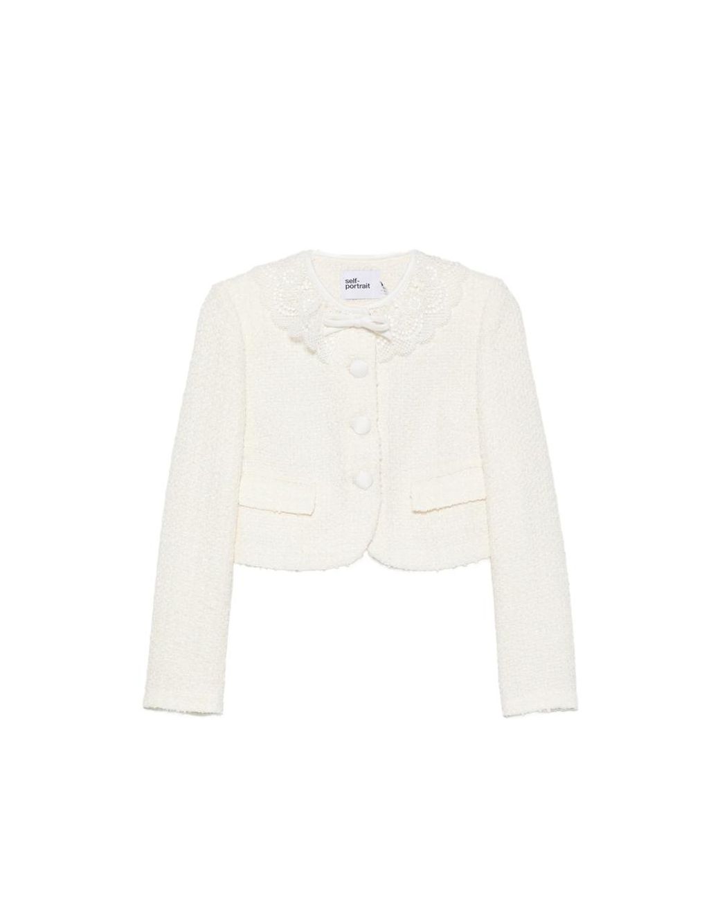 Self-Portrait White Neutrals Jackets