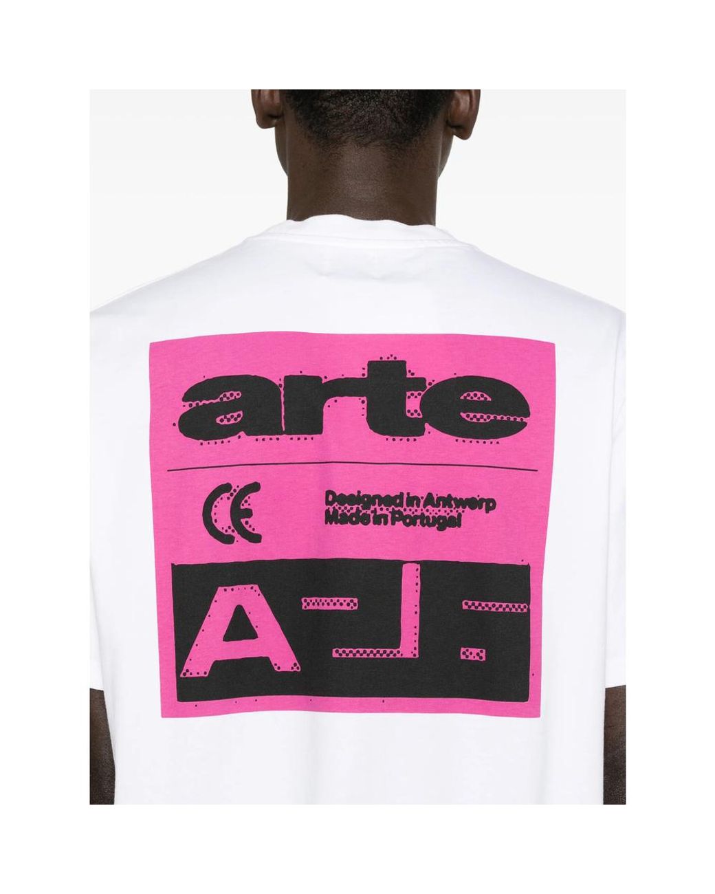 Arte' White Graphic-Print T-Shirt for men