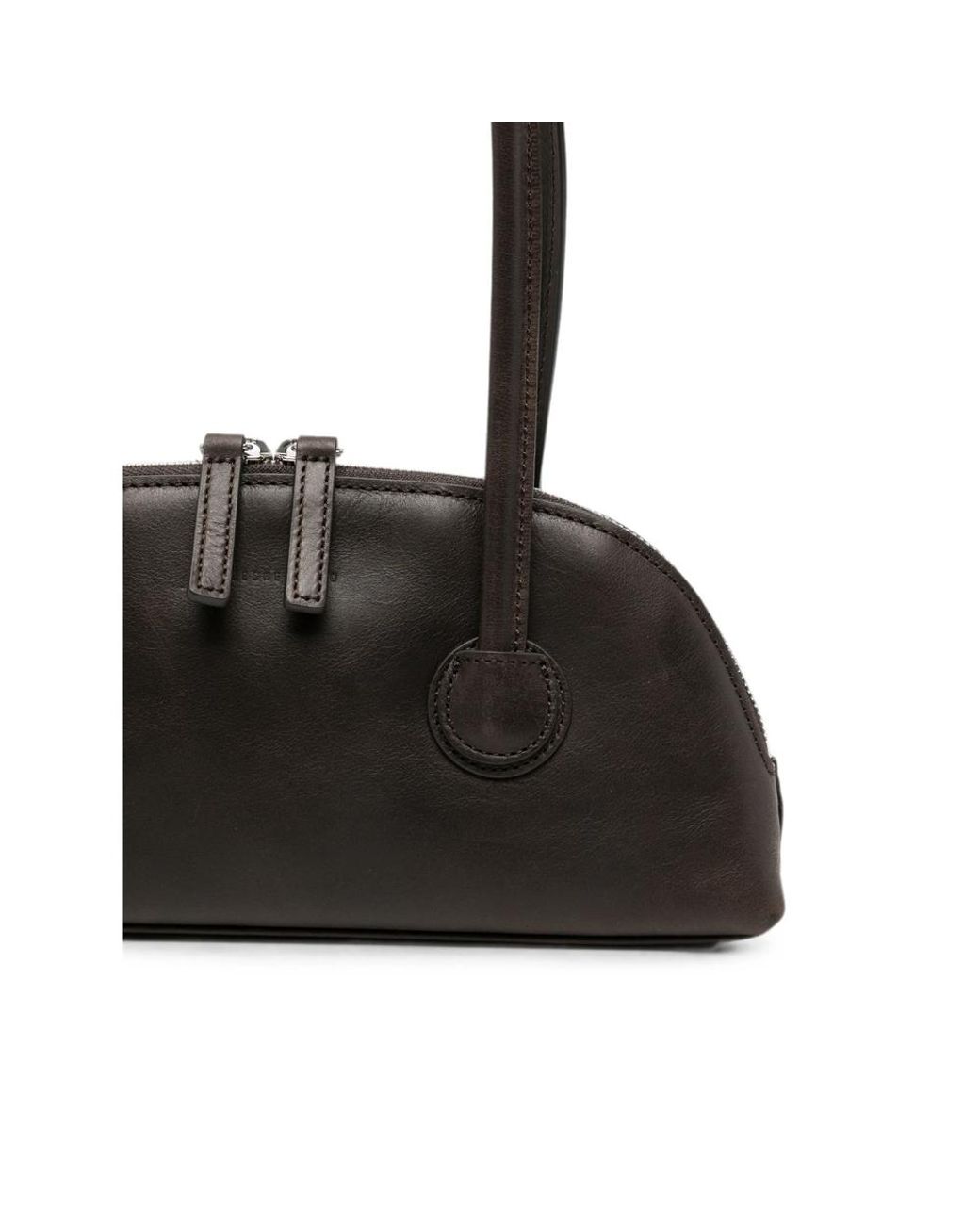 MARGE SHERWOOD Black Mini Leather Tote Bag