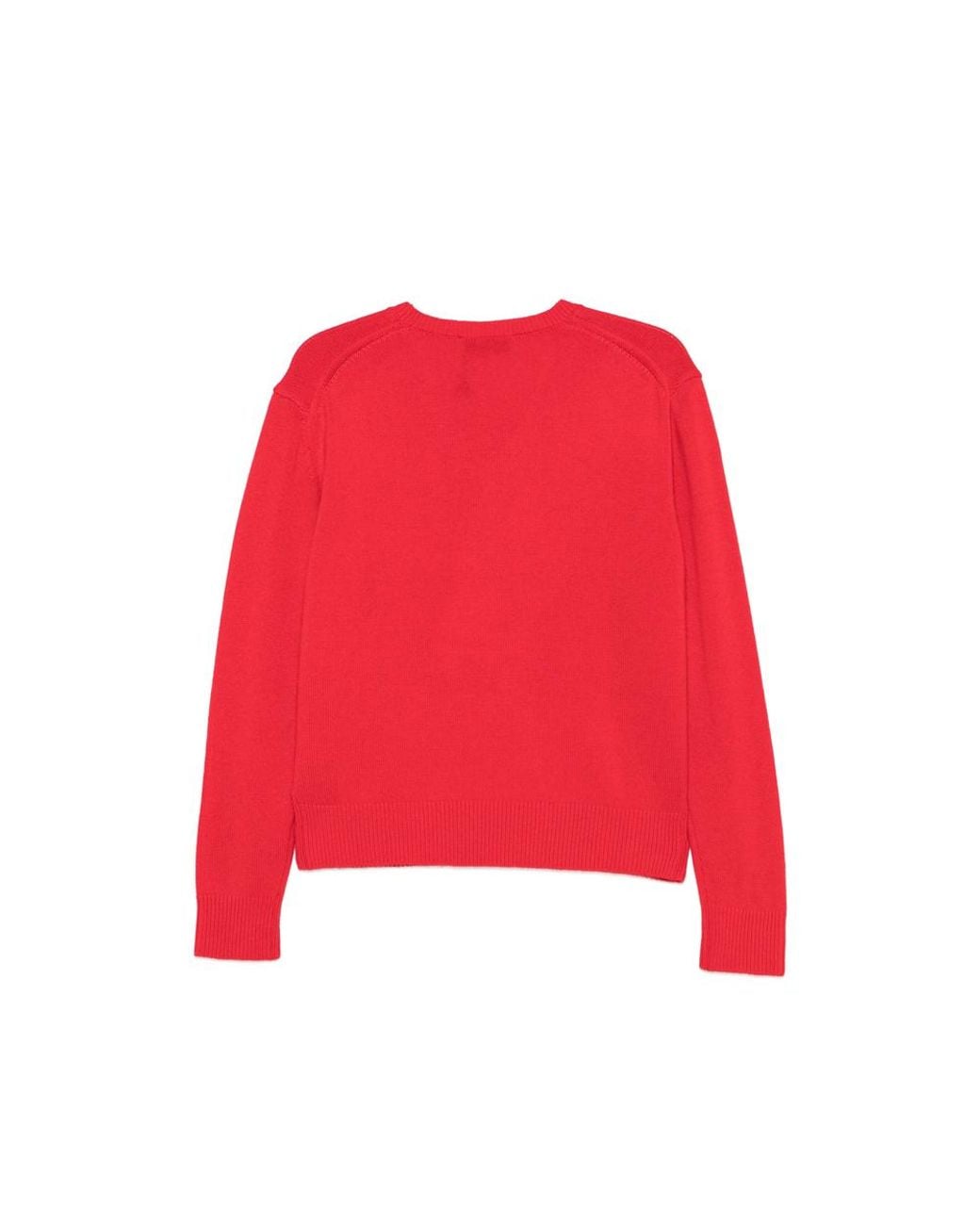 DUNST Red V-Neck Sweater for men
