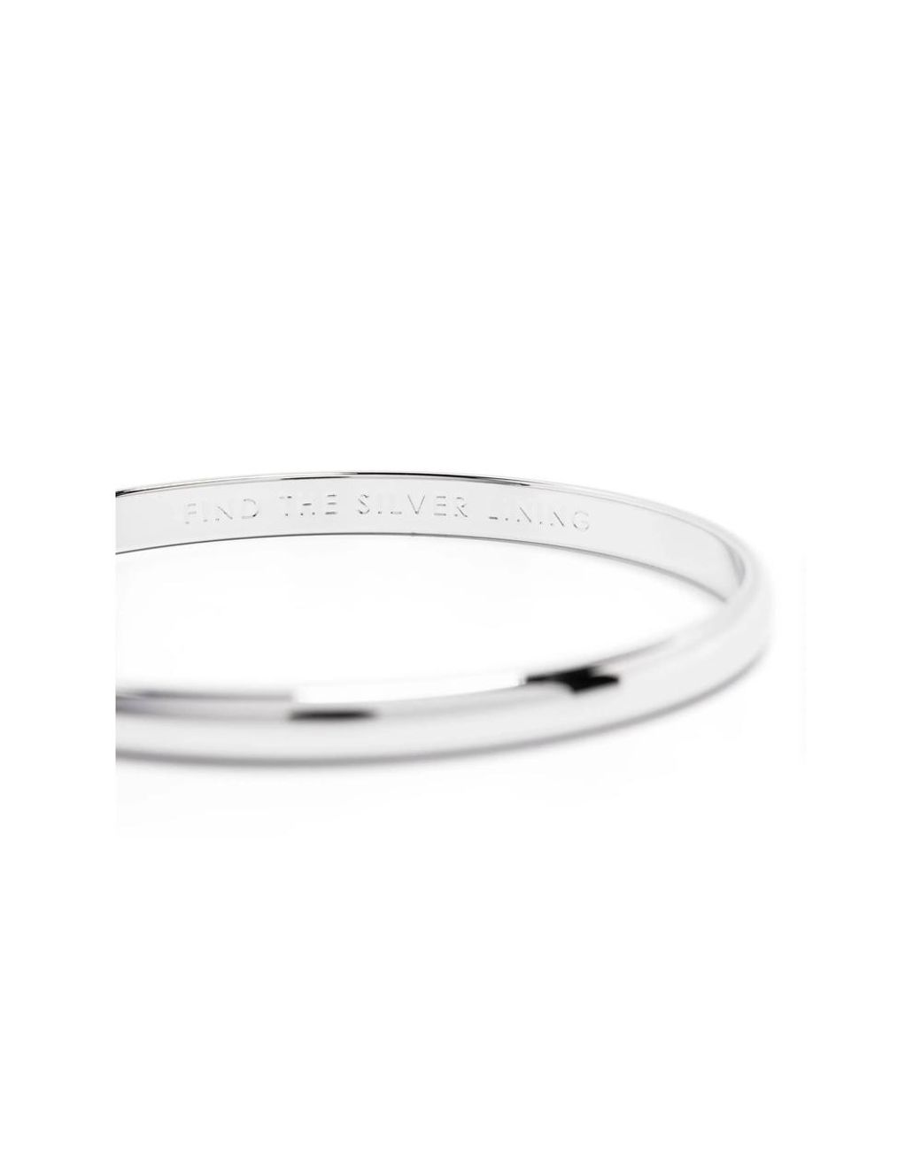 Kate Spade White D-Shape Bangle