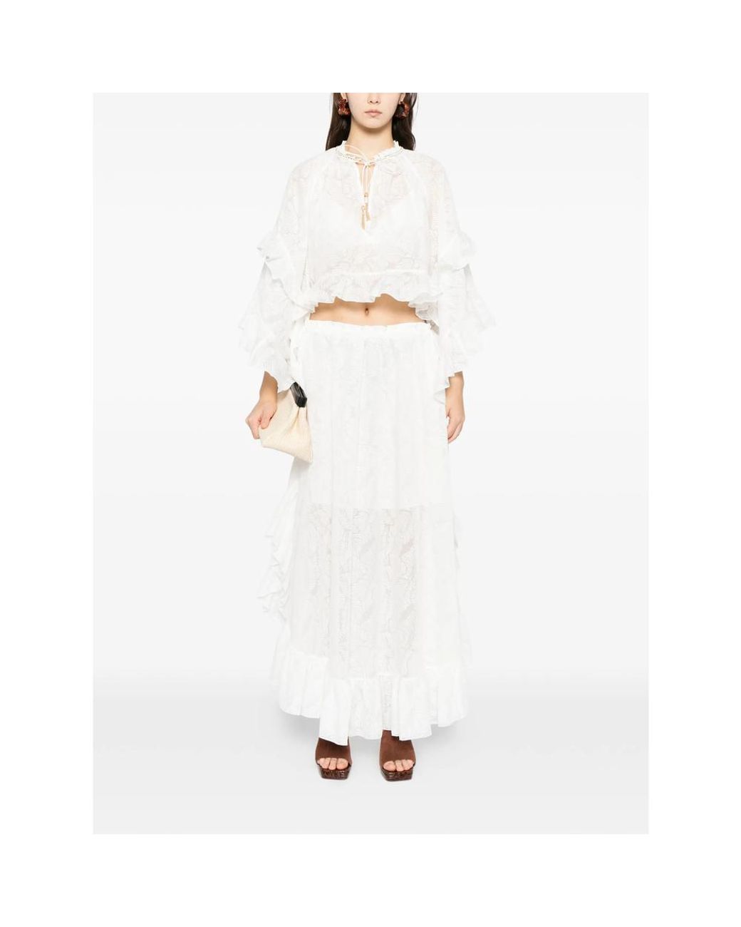 Zimmermann White Skirts
