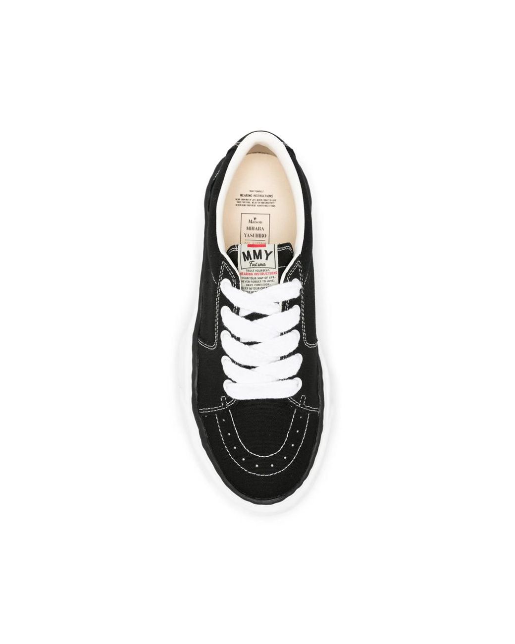 Maison Mihara Yasuhiro Black Trainers for men