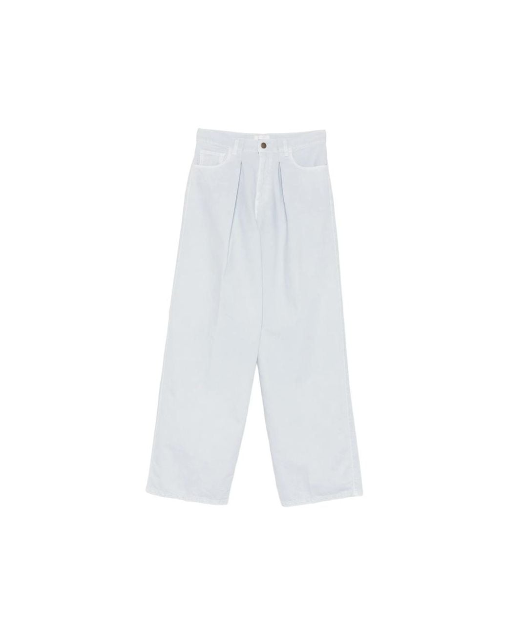 Haikure White Candy Twill 45 Pleated Jeans