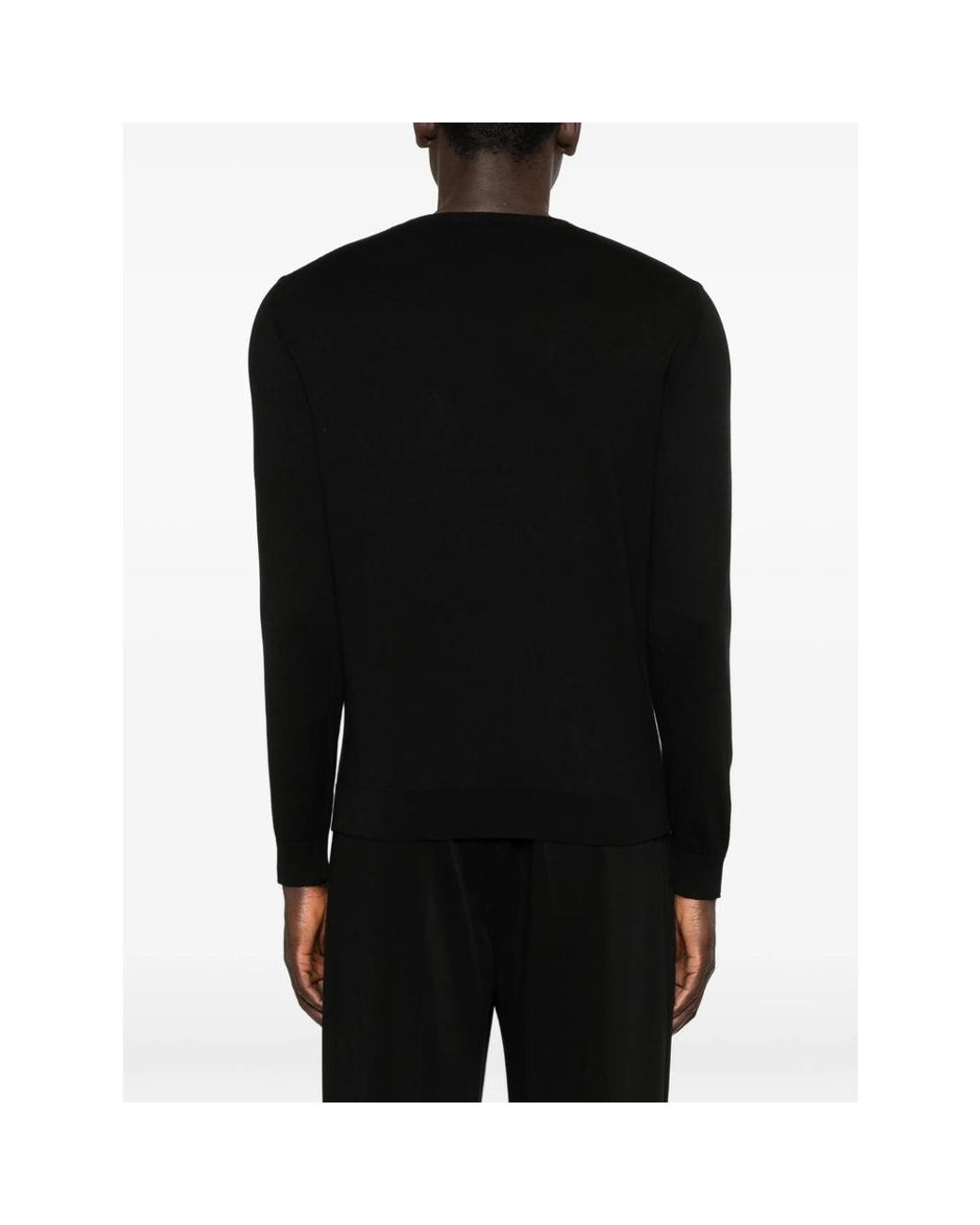 Eraldo Black Crew-Neck Sweater for men