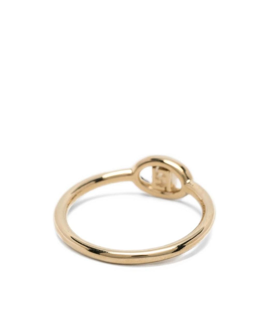Fendi Brown O'Lock Ring