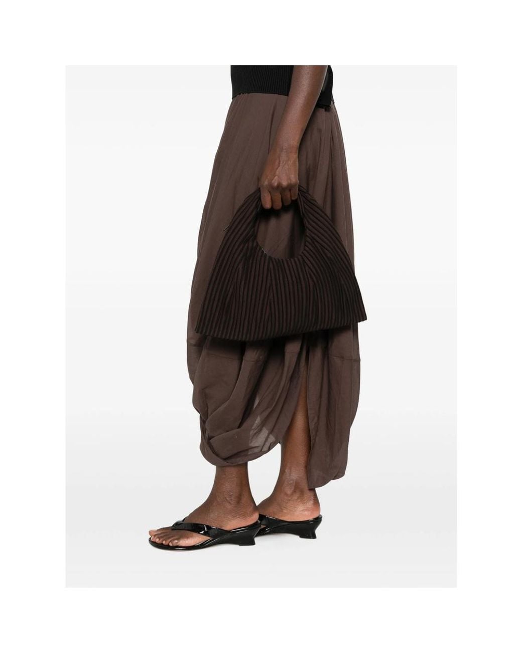CFCL Black Medium Dayfuku Striped Tote Bag