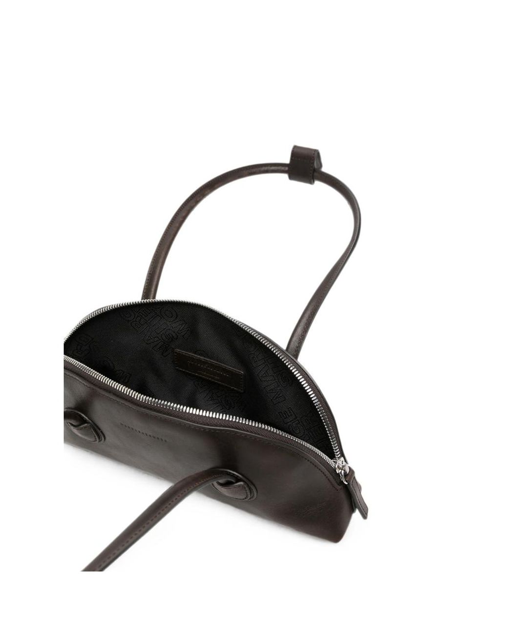 MARGE SHERWOOD Black Mini Leather Tote Bag