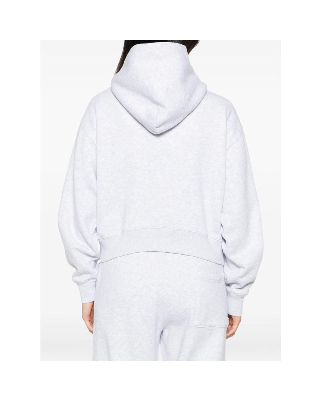 Sporty & Rich White Zip-Up Hoodie