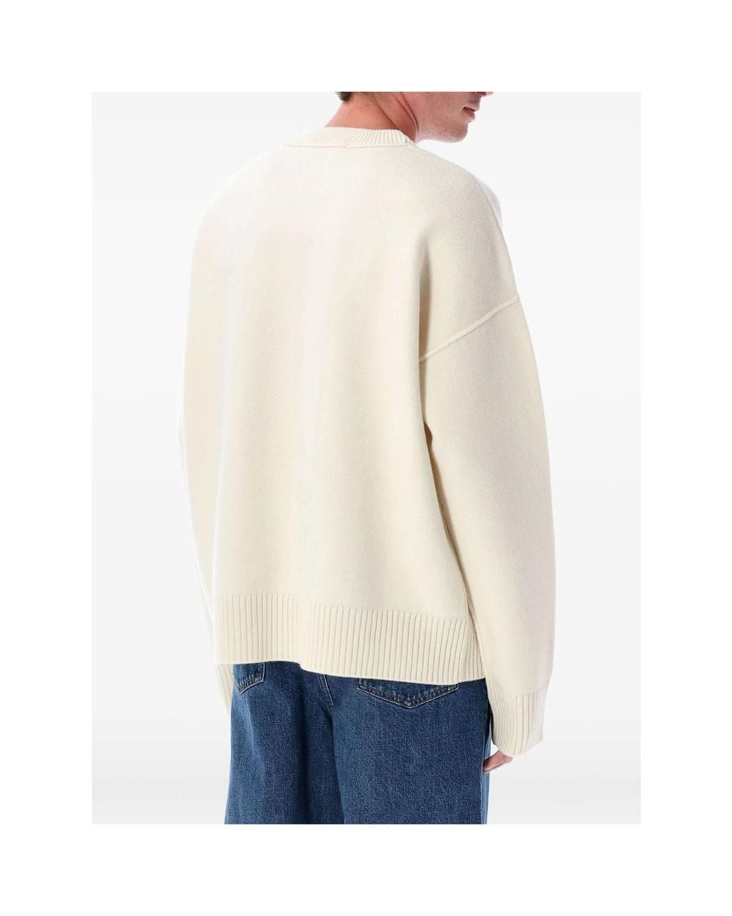 AMI White Neutrals Sweaters & Knitwear for men