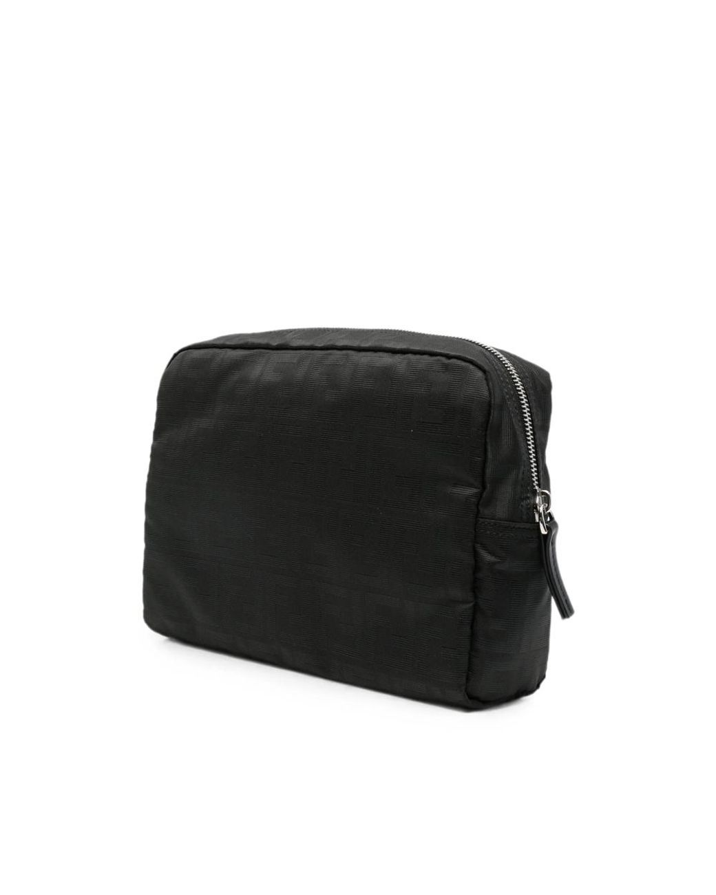 Fendi Black Ff Motif Clutch Bag for men