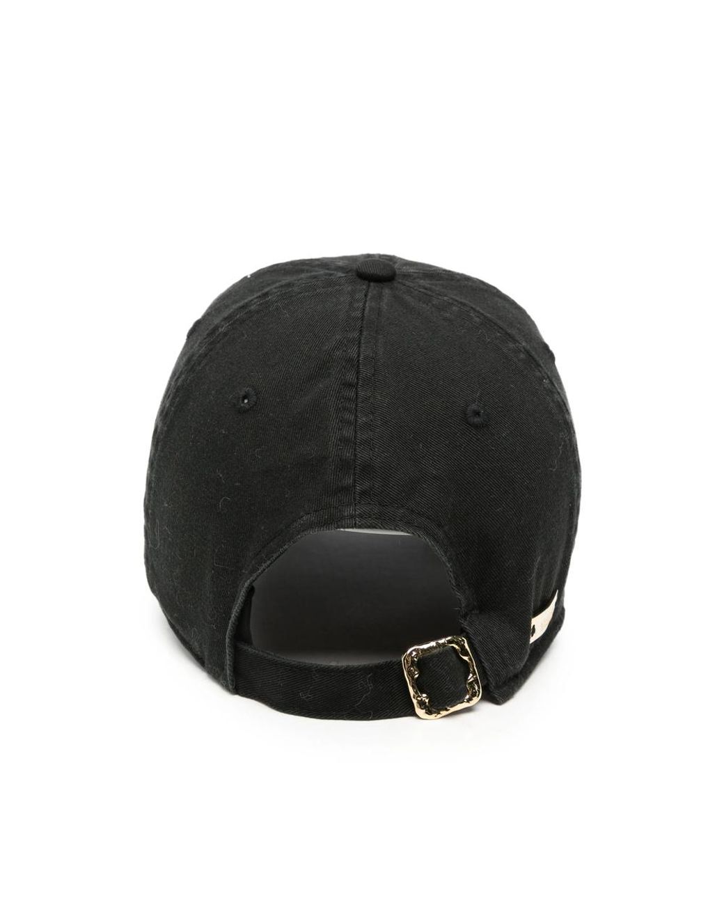 ANOTHER CHANCE Black Embellished Logo-Embroidered Baseball Cap for men
