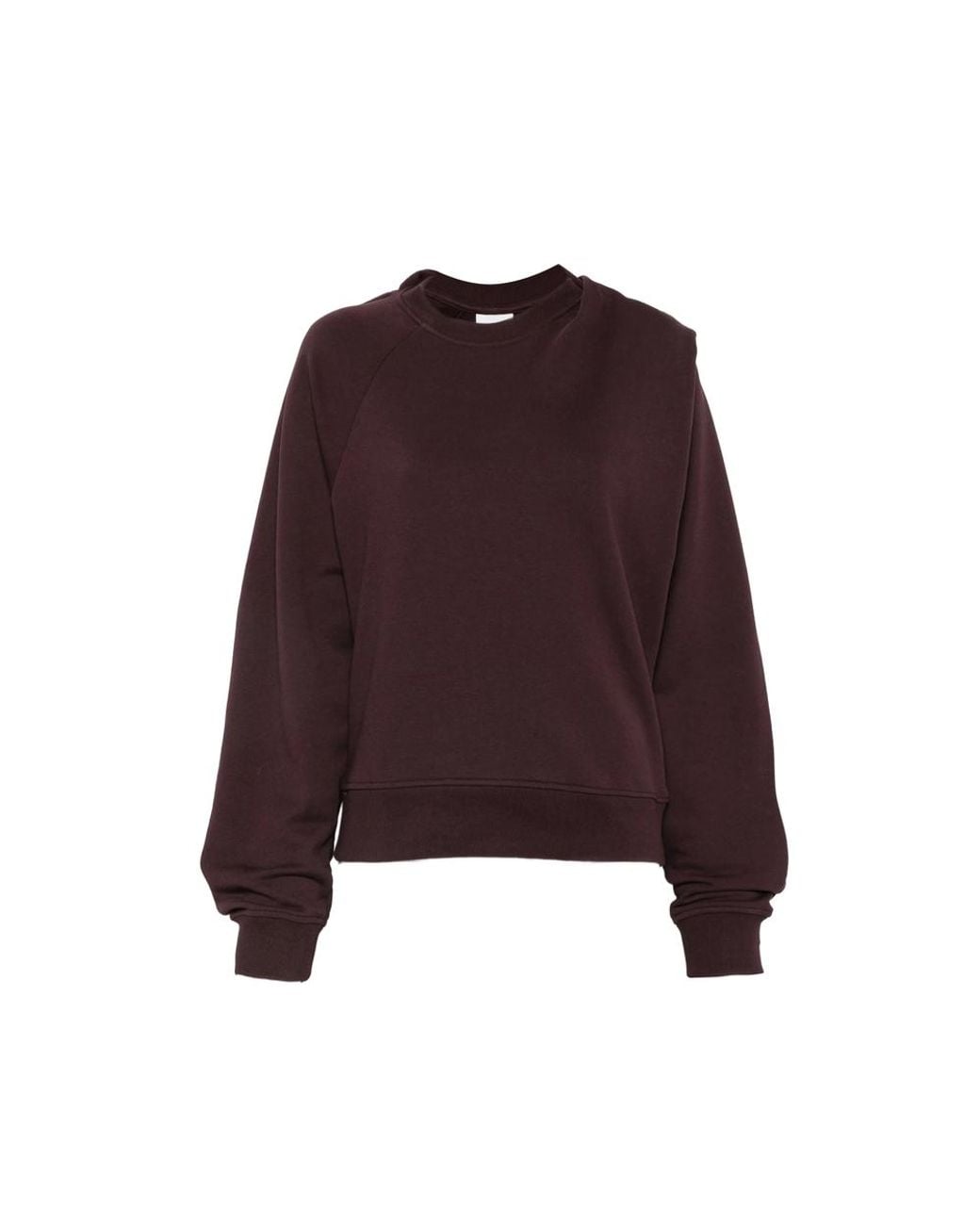 Dries Van Noten Purple Long-Sleeve Crew Neck Sweatshirt
