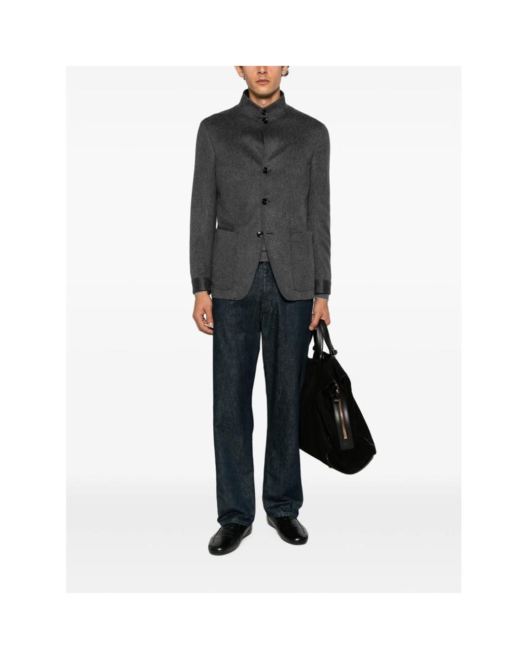 Zegna Gray Coats for men
