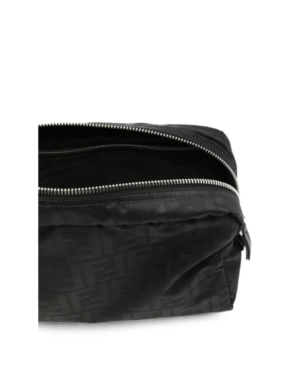 Fendi Black Ff Motif Clutch Bag for men