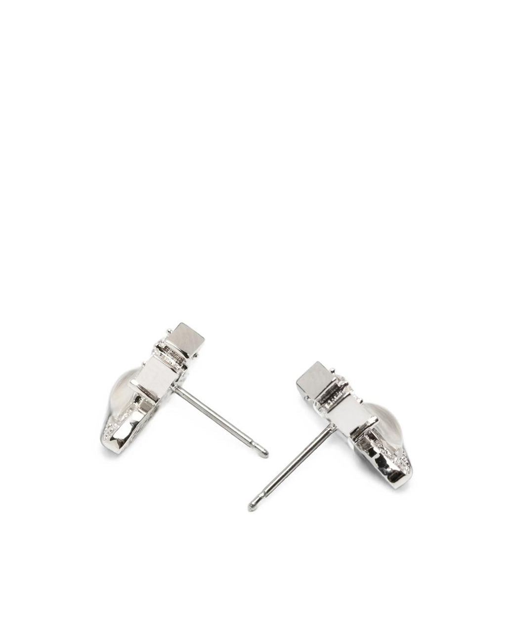 Vivienne Westwood White Ondina Earrings