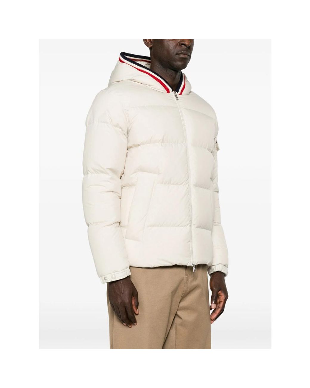 Moncler White Neutrals Jackets for men