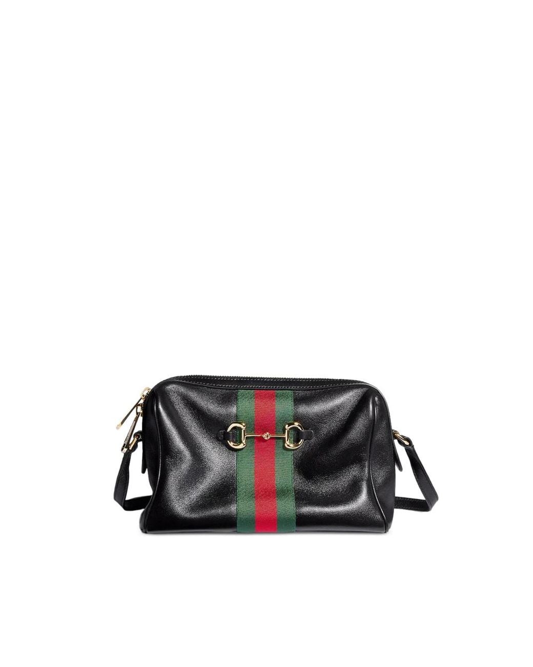 Gucci Black Horsebit Web Small Camera Bag