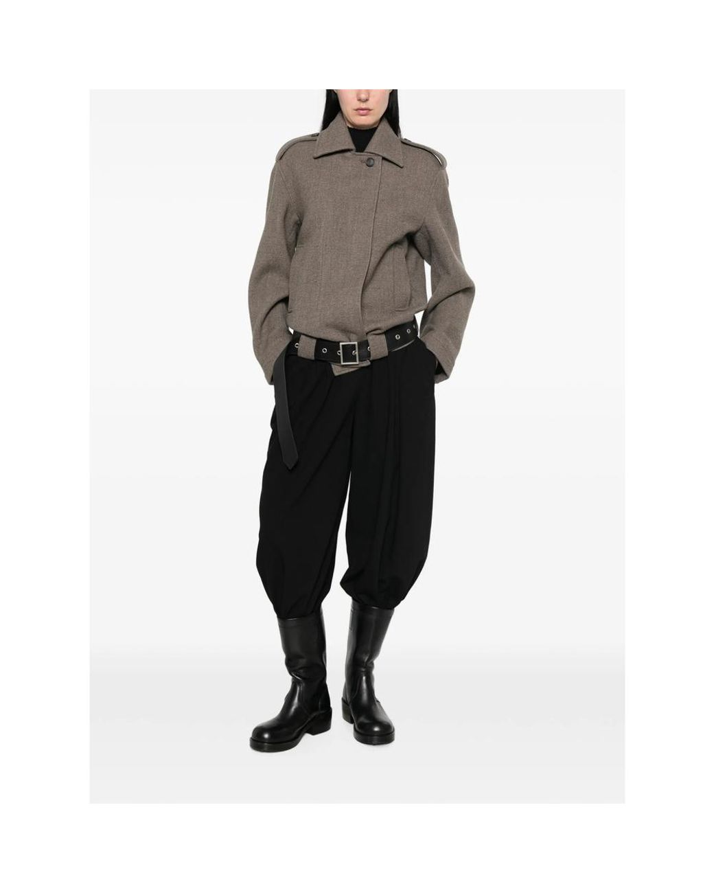 Seafarer Gray Belted Epaulette Jacket