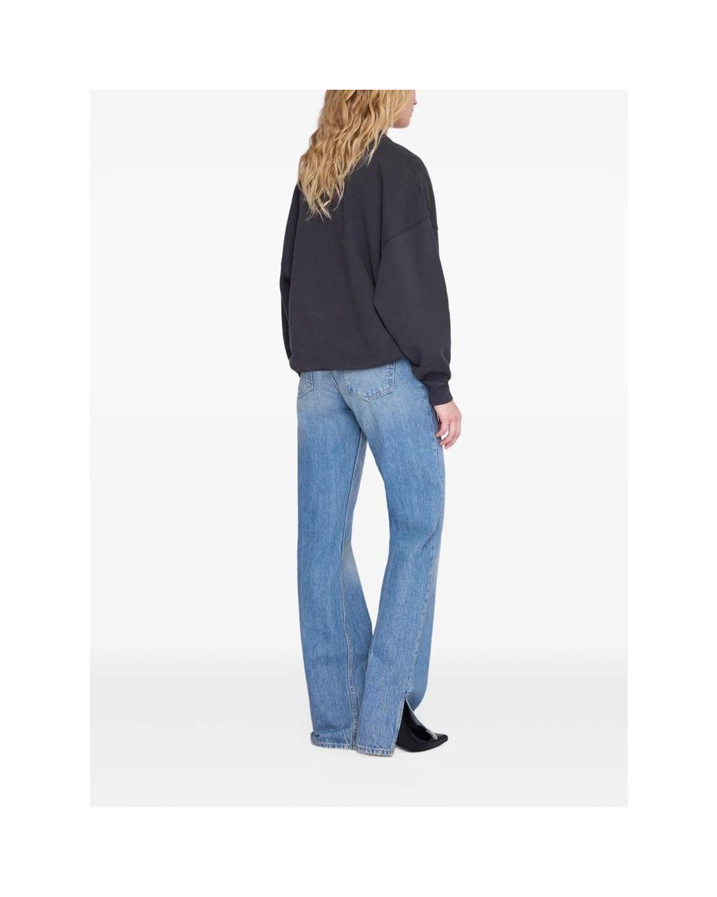 Anine Bing Blue Miles Sweatshirt Los Angeles