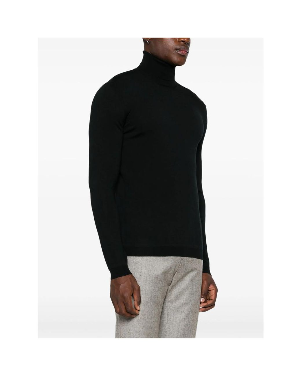 GOES BOTANICAL Black Dolcevita Sweater for men