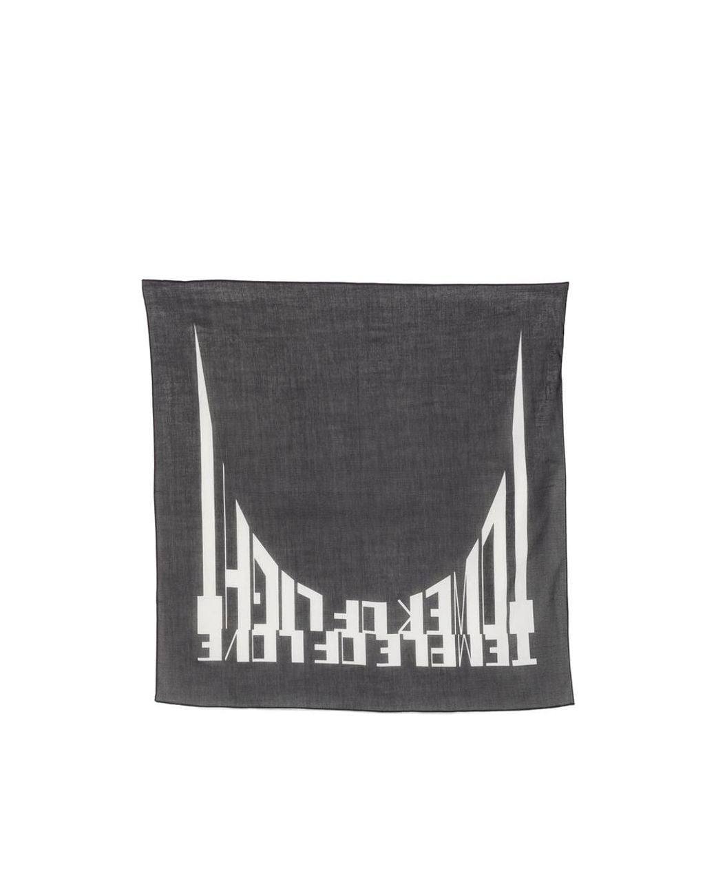 Rick Owens Gray Drkshdw Scarves for men