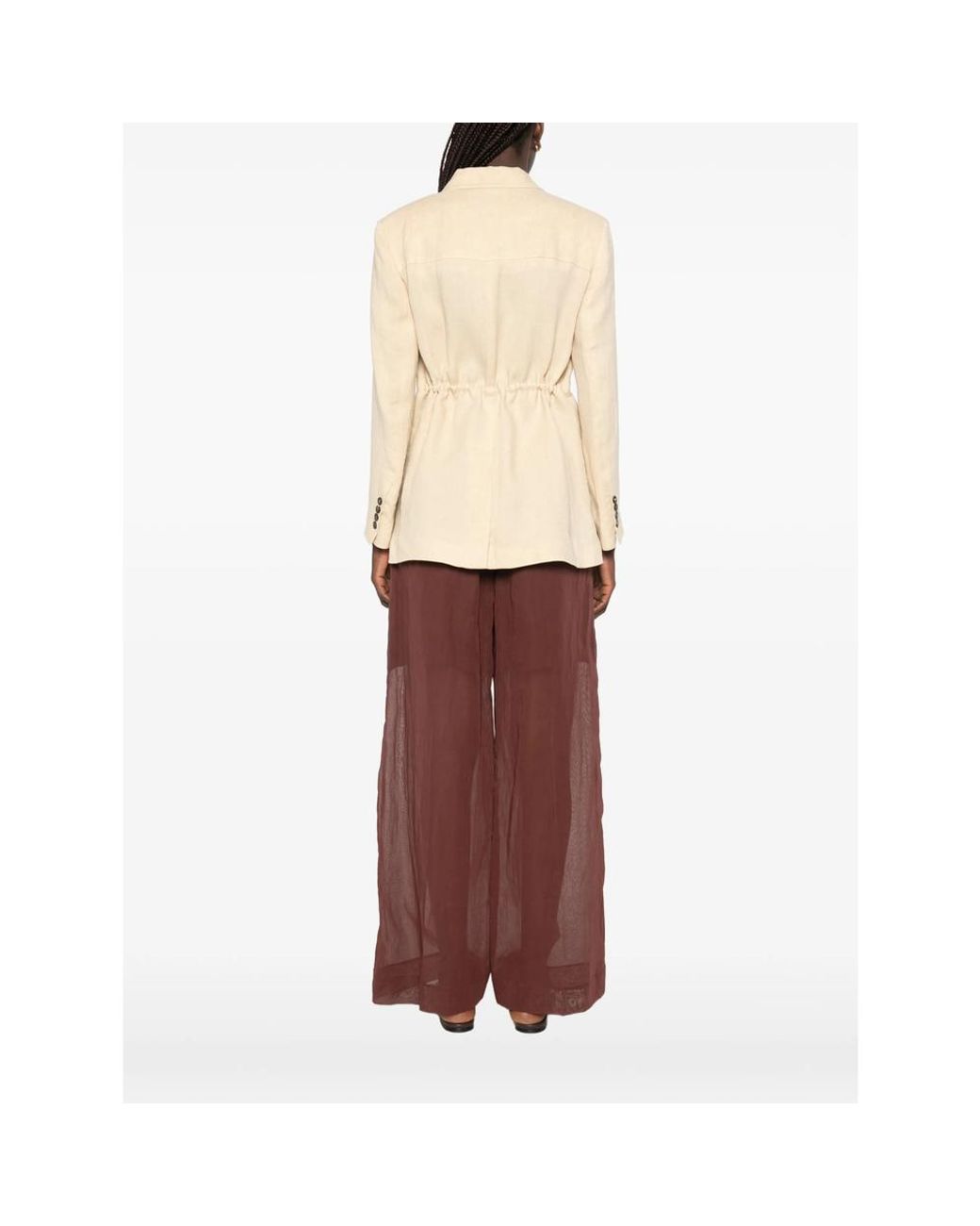 Max Mara Natural Buttoned Jacket