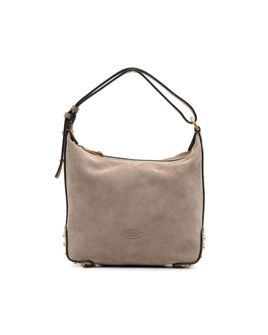 Tod's Gray Neutrals Tote Bags