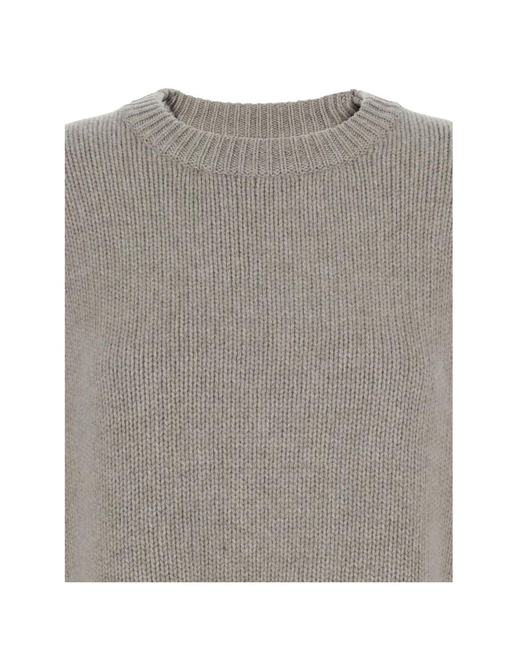 Soft Goat Gray Chunky Crewneck
