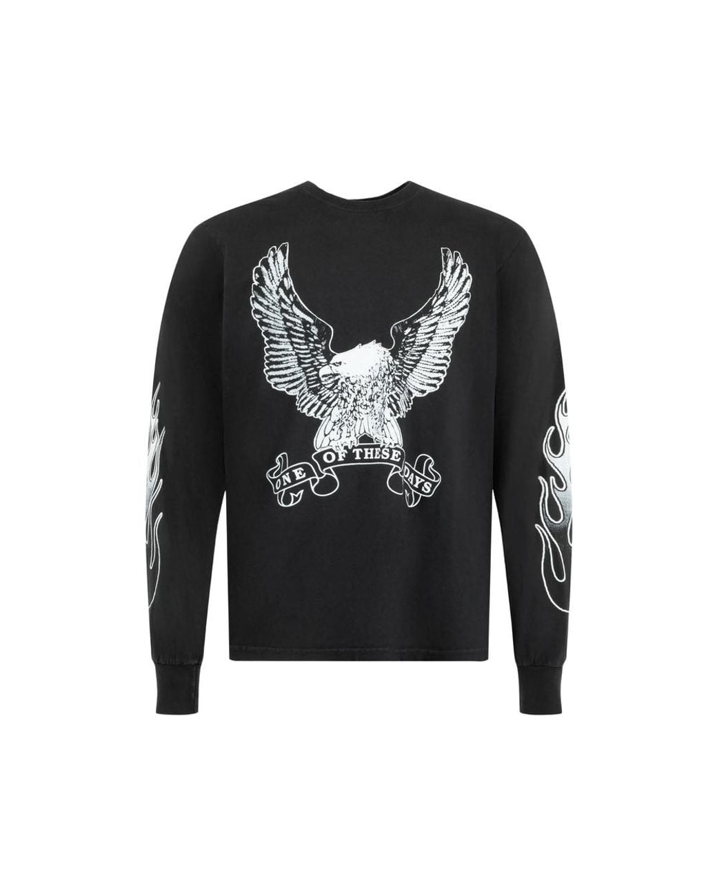 One Of These Days Black An American Original Long Sleeve Tshirt for men