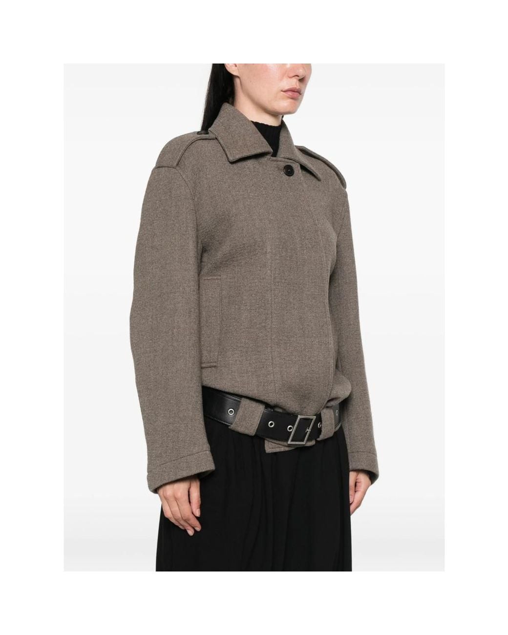 Seafarer Gray Belted Epaulette Jacket