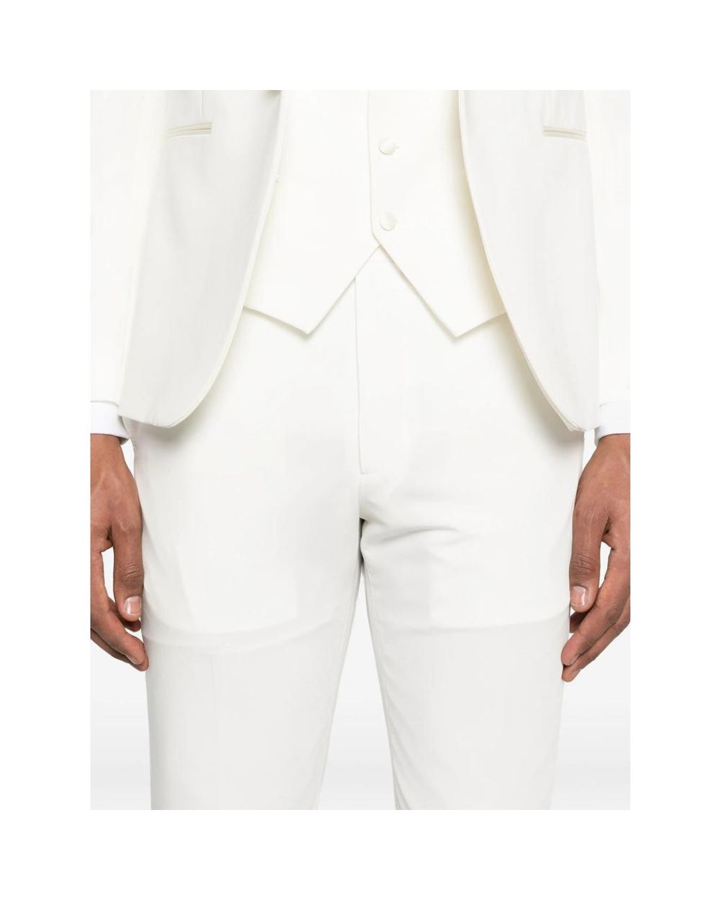 Reveres 1949 White Single-Breasted Suit for men