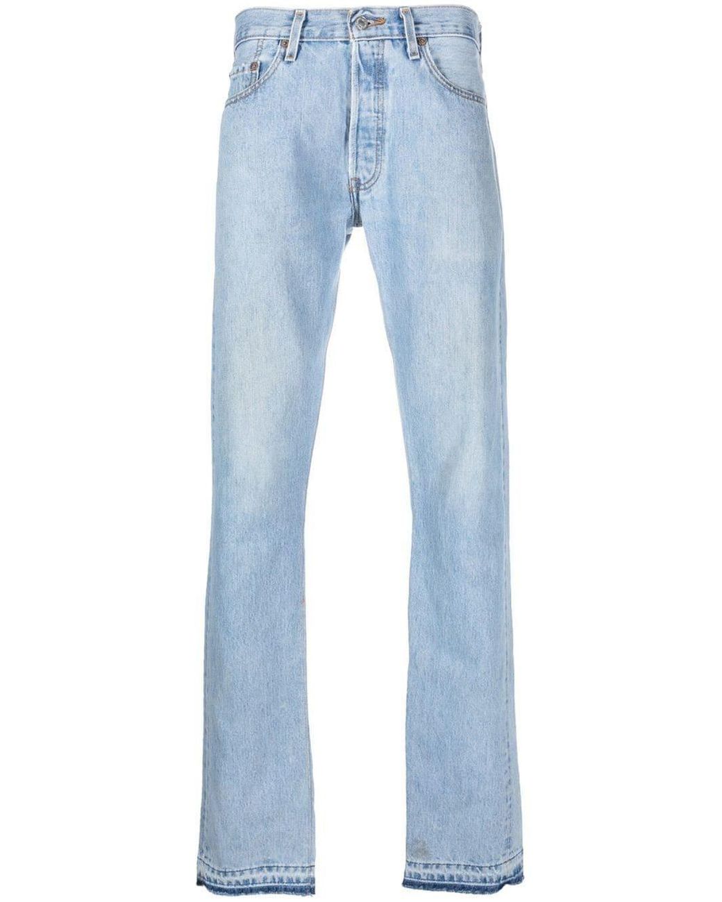 GALLERY DEPT. Denim Light-wash Distressed Jeans in Blue | Lyst