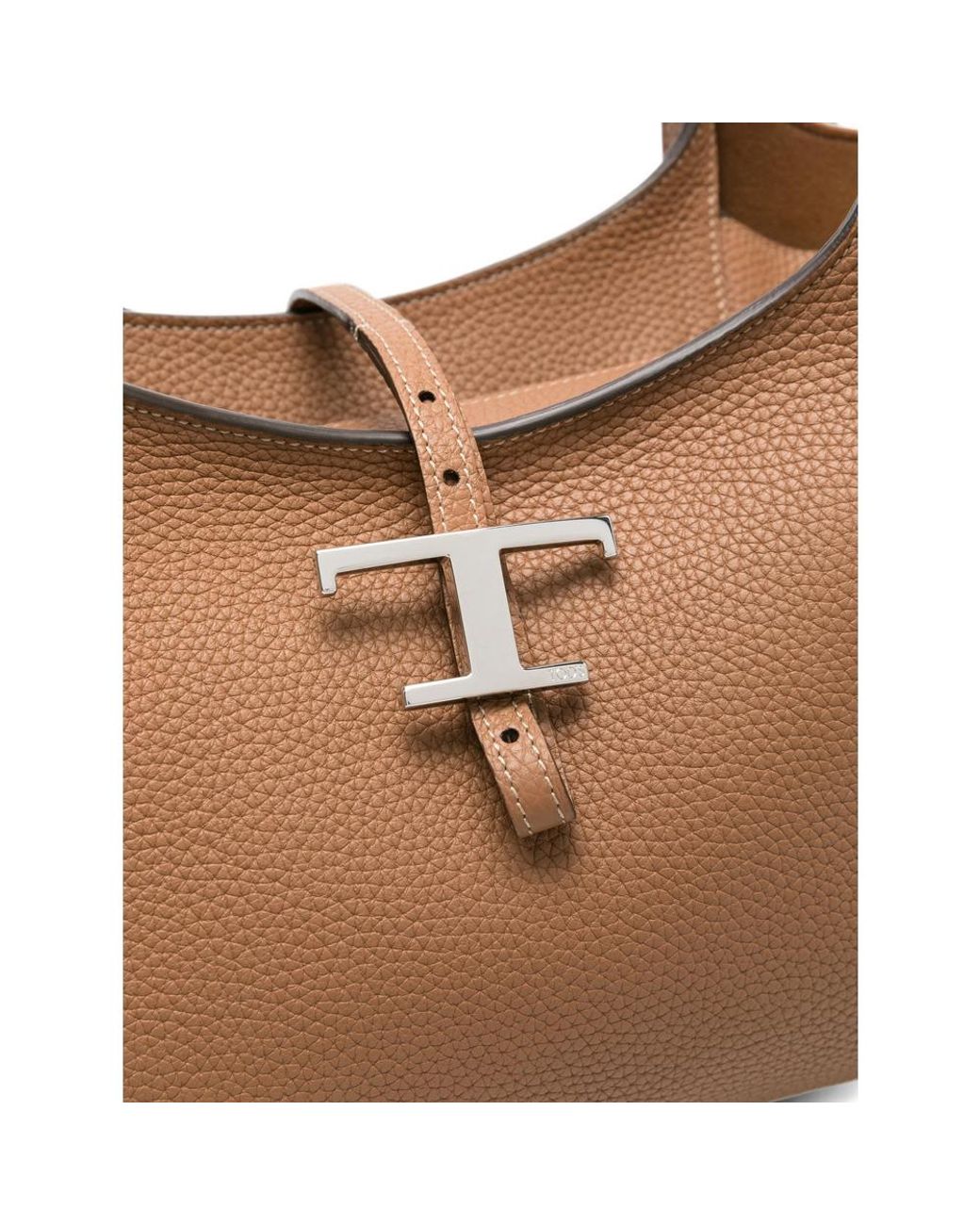 Tod's Brown T Timeless Leather Shoulder Bag