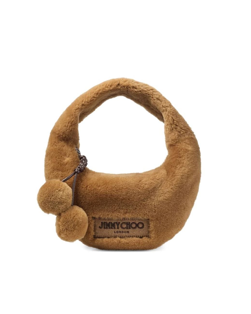 Jimmy Choo Brown Winter Shearling Shoulder Bag