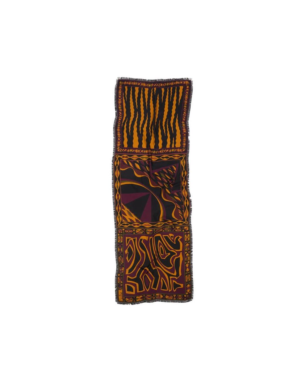 Emilio Pucci Brown Silk Scarves