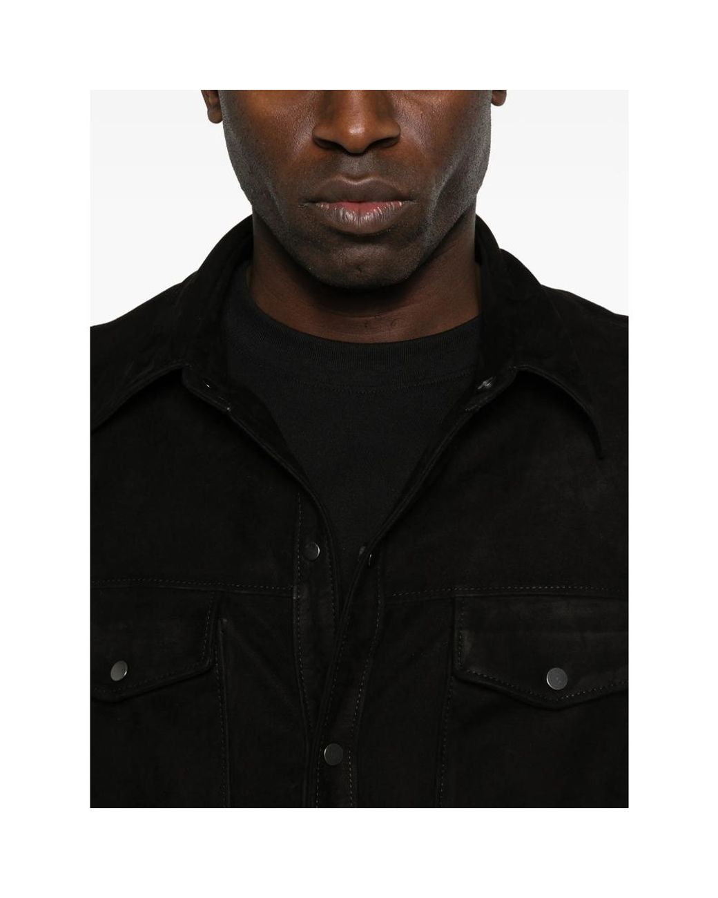 Salvatore Santoro Black Pocket Shirt for men