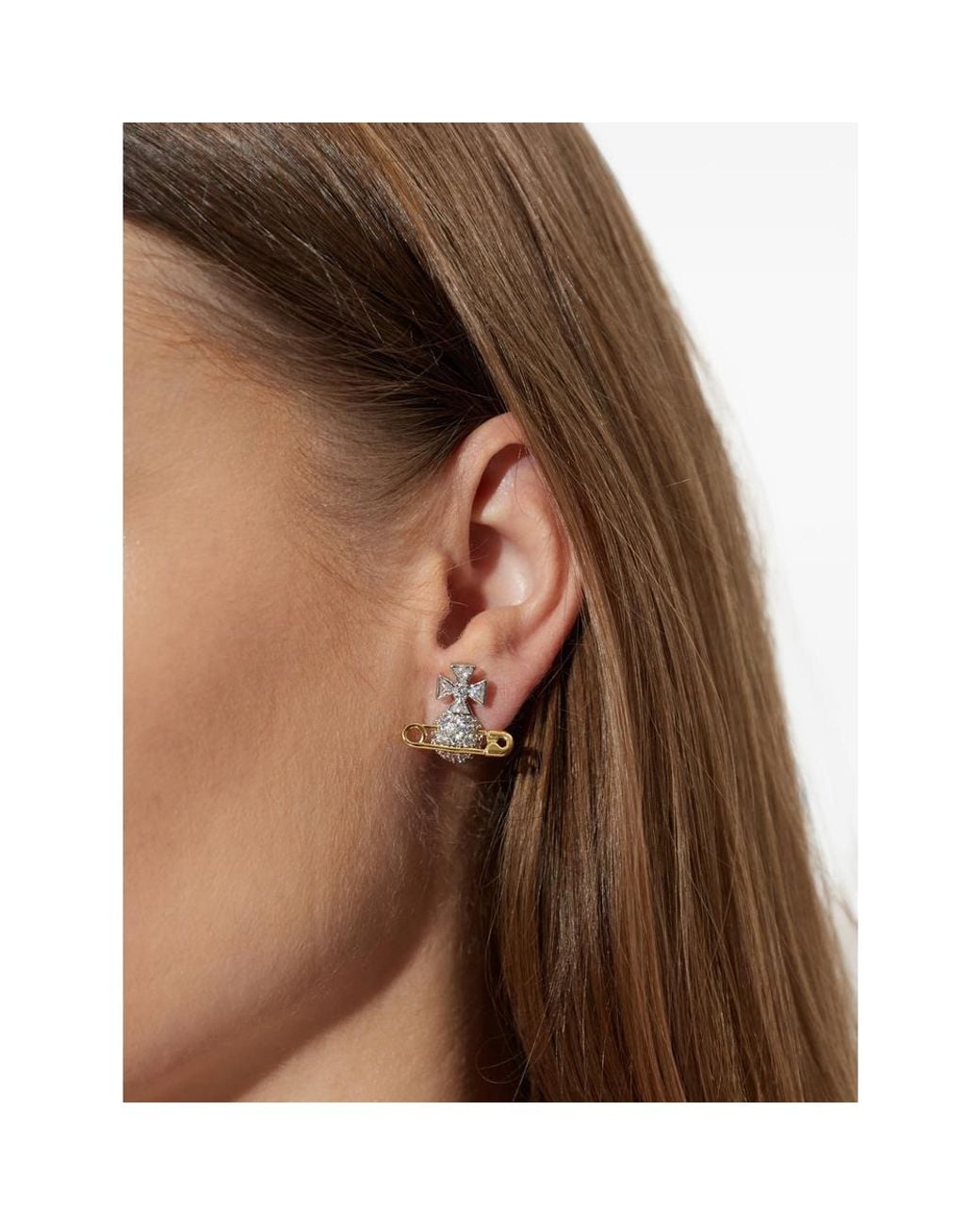 Vivienne Westwood Brown 'Hectorina' Earrings