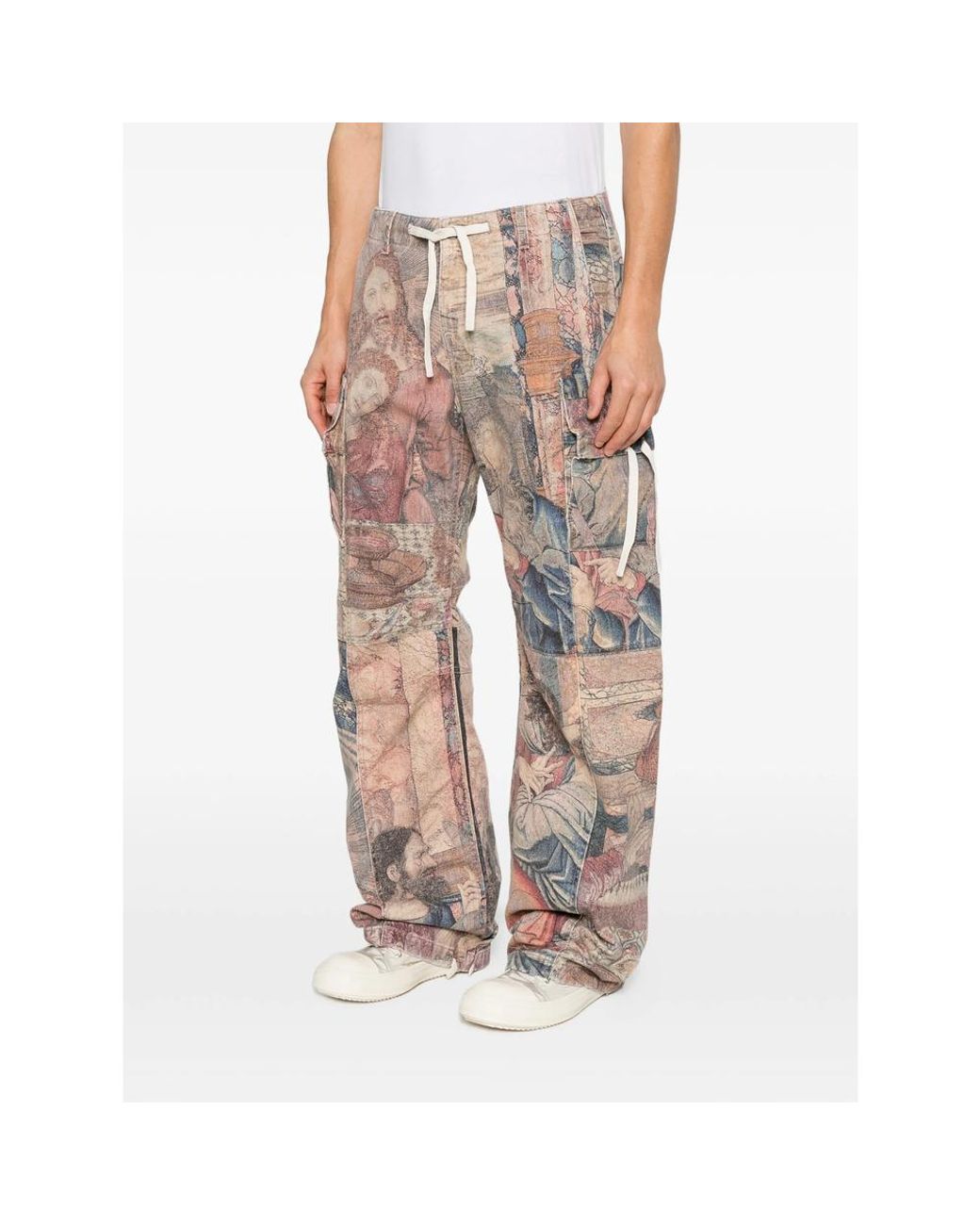ERCOLE STUDIO Natural Tapestry-Print Jeans for men