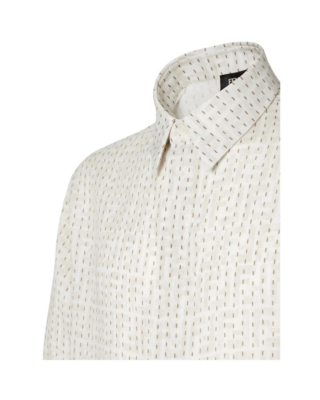 Fendi White Neutrals Shirts for men