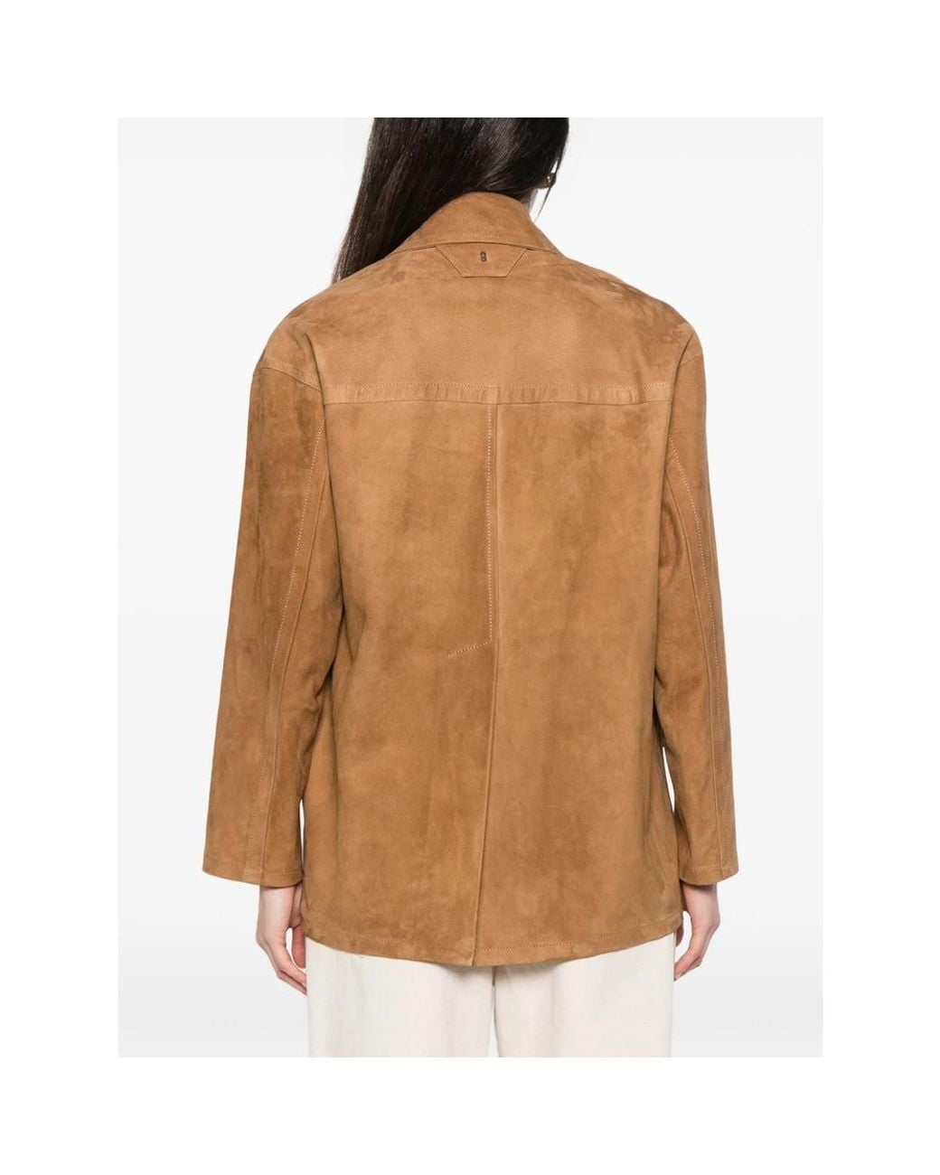 Salvatore Santoro Brown Button-Up Patch-Pocket Jacket
