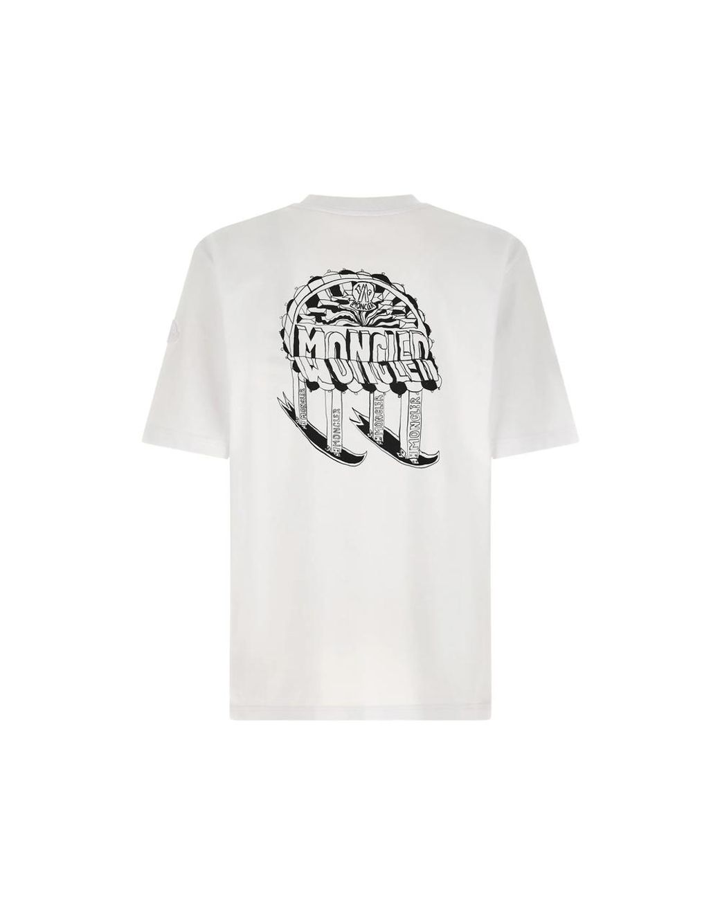 Moncler White T-Shirts & Vests for men