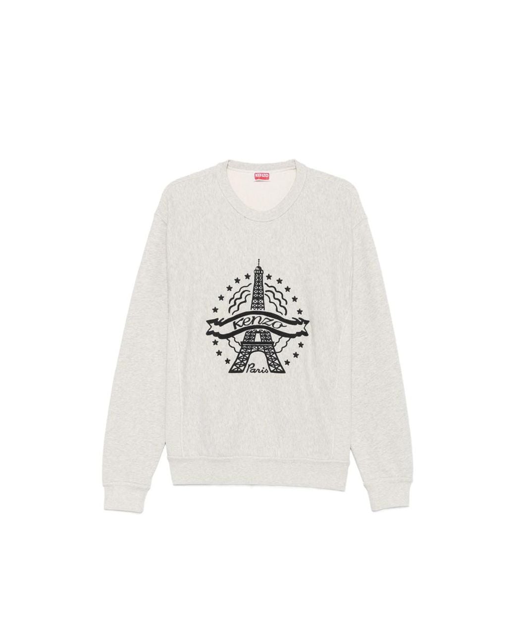 KENZO White Logo-Embroidered Cotton Sweater for men