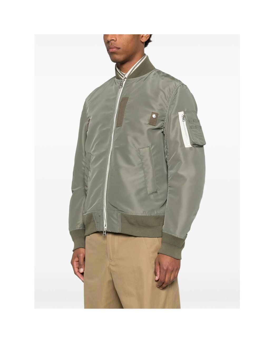 Sacai Green Jackets for men