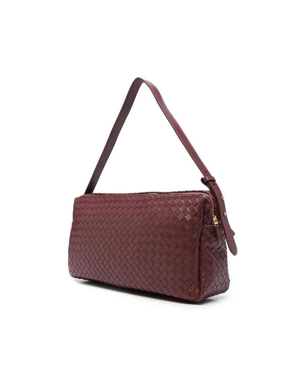 Elleme Purple Large Trousse Leather Shoulder Bag