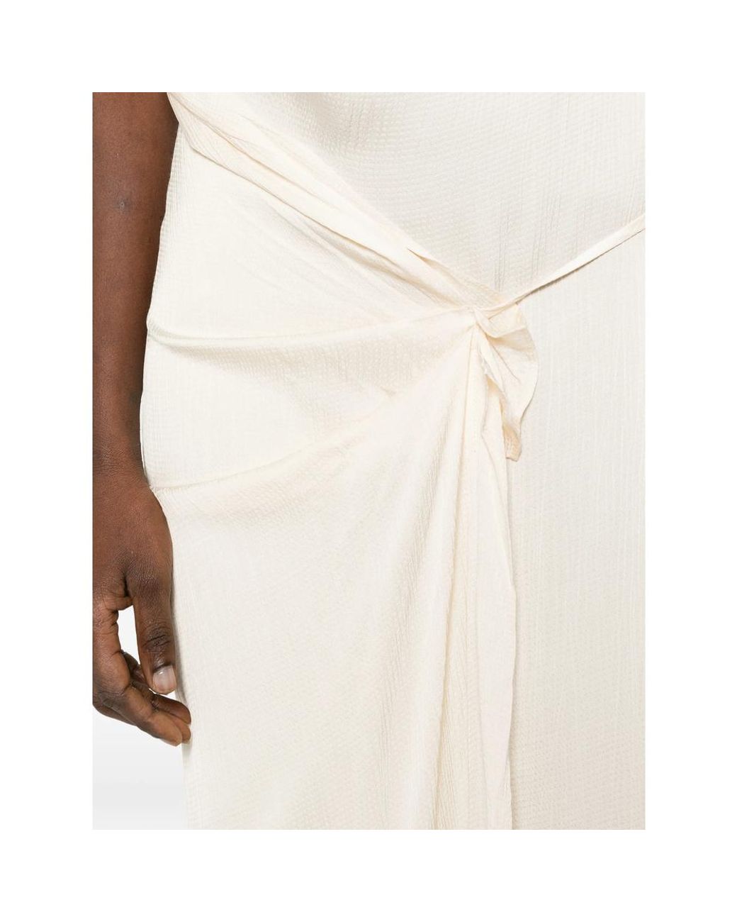 Bondi Born White Tie Side Maxi Dress