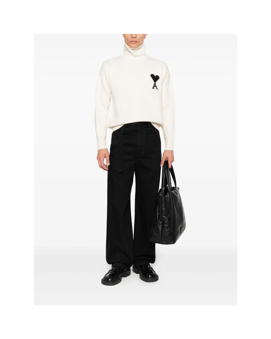 AMI White Neutrals Sweaters & Knitwear for men