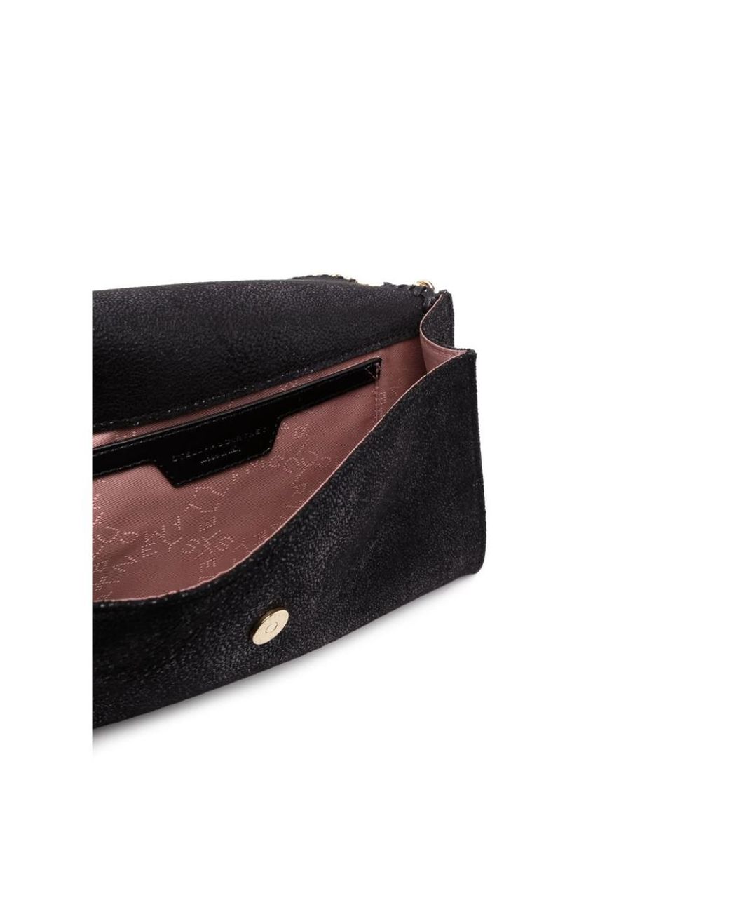 Stella McCartney Black Falabella Wallet Crossbody Bag